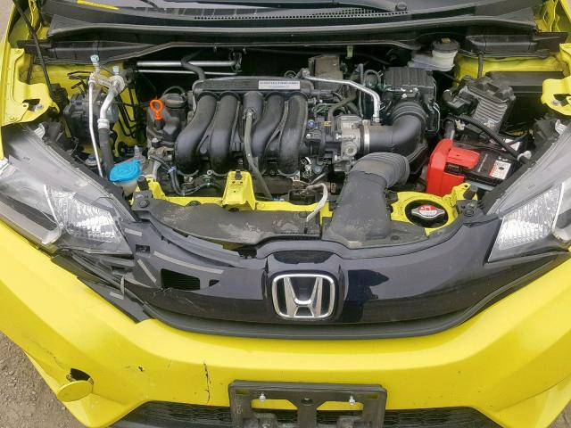 JHMGK5H51GX030324 - 2016 HONDA FIT LX YELLOW photo 7