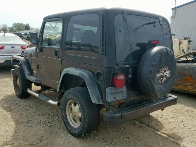 1J4FY29P2XP459167 - 1999 JEEP WRANGLER / BLACK photo 3