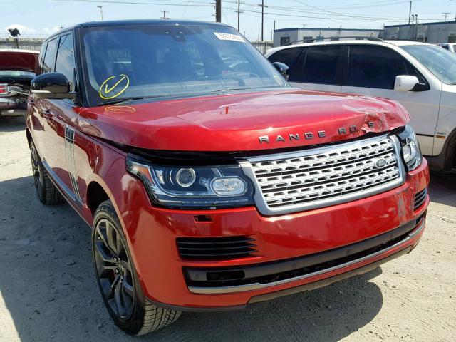 SALGW2FE4HA329505 - 2017 LAND ROVER RANGE ROVE RED photo 1