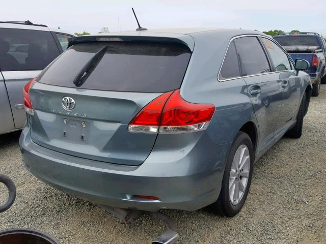 4T3ZA3BB4AU025372 - 2010 TOYOTA VENZA GREEN photo 4