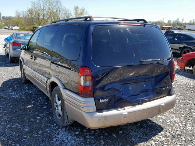 1GMDX03E32D236413 - 2002 PONTIAC MONTANA BLUE photo 3