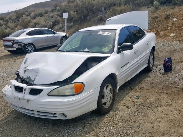 1G2NF52T0YM839101 - 2000 PONTIAC GRAND AM S WHITE photo 2