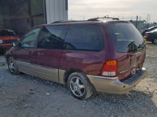 2FMZA5343YBC66652 - 2000 FORD WINDSTAR S BURGUNDY photo 3