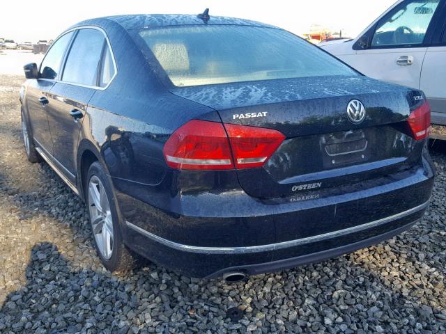 1VWBS7A3XFC073627 - 2015 VOLKSWAGEN PASSAT SE BLACK photo 3