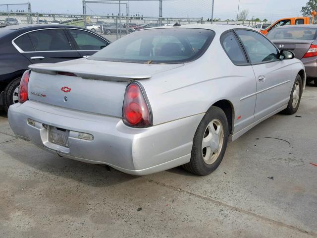 2G1WX12K449133035 - 2004 CHEVROLET MONTE CARL 银色 照片 4