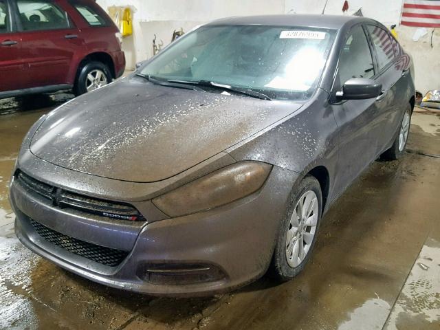 1C3CDFBB8ED928890 - 2014 DODGE DART SXT CHARCOAL photo 2