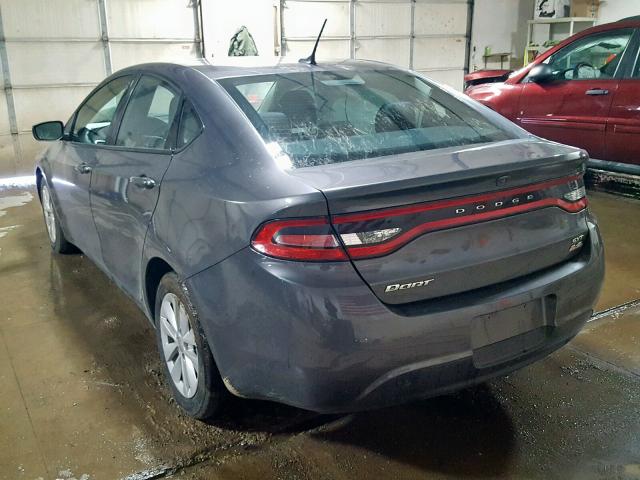 1C3CDFBB8ED928890 - 2014 DODGE DART SXT CHARCOAL photo 3