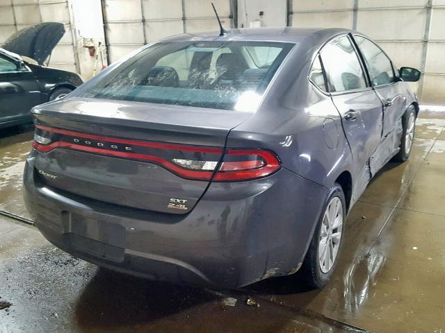 1C3CDFBB8ED928890 - 2014 DODGE DART SXT CHARCOAL photo 4