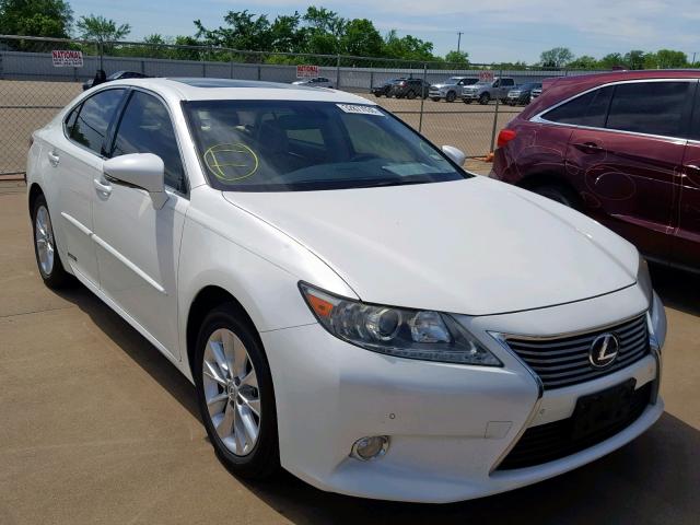 JTHBW1GG2D2007699 - 2013 LEXUS ES 300H WHITE photo 1