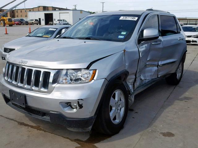 1J4RR4GG2BC661063 - 2011 JEEP GRAND CHER SILVER photo 2