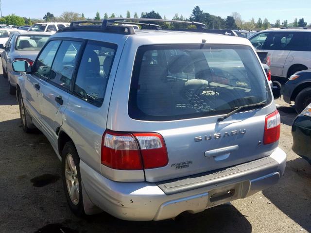 JF1SF656226710024 - 2002 SUBARU FORESTER S SILVER photo 3