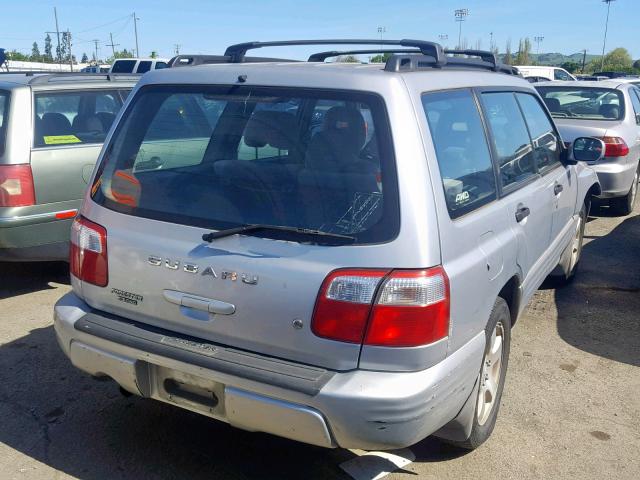 JF1SF656226710024 - 2002 SUBARU FORESTER S SILVER photo 4