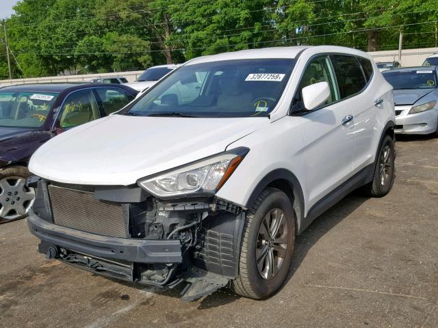 5XYZT3LB7DG051394 - 2013 HYUNDAI SANTA FE S WHITE photo 2