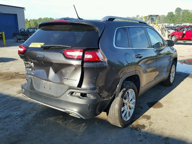 1C4PJMDSXFW606393 - 2015 JEEP CHEROKEE L GRAY photo 4