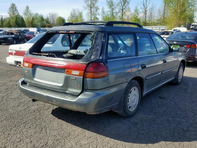 4S3BK4354T7935499 - 1996 SUBARU LEGACY L GREEN photo 4