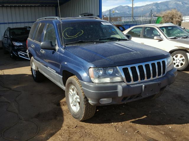 1J4GW48N33C503037 - 2003 JEEP GRAND CHER BLUE photo 1