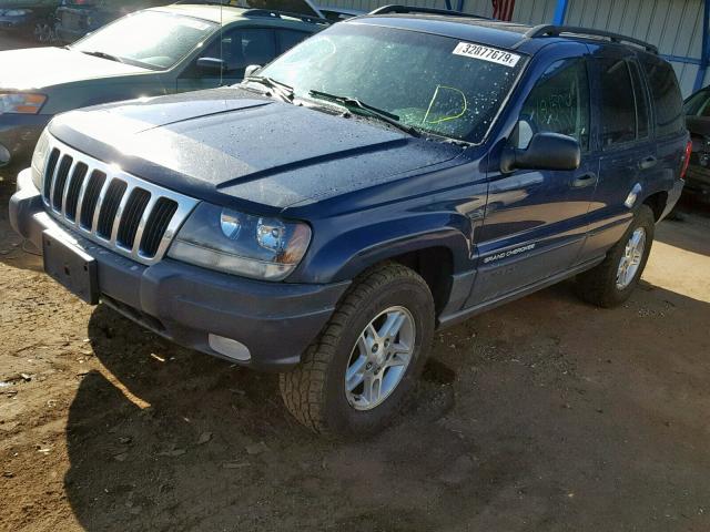 1J4GW48N33C503037 - 2003 JEEP GRAND CHER BLUE photo 2