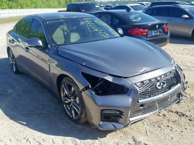 JN1BV7AP8FM350432 - 2015 INFINITI Q50 BASE GRAY photo 1