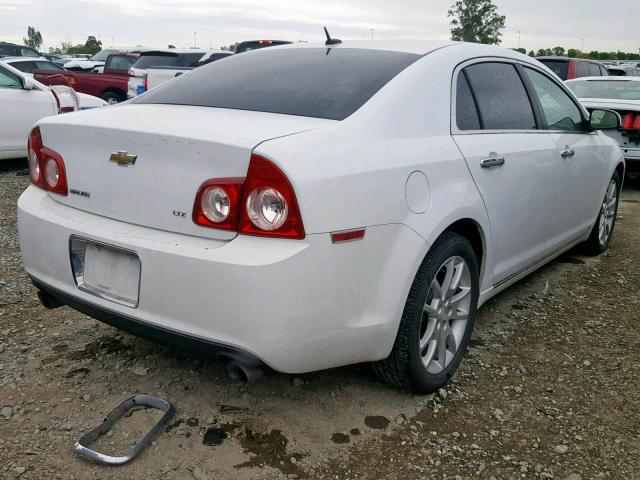 1G1ZK57799F210214 - 2009 CHEVROLET MALIBU LTZ WHITE photo 4