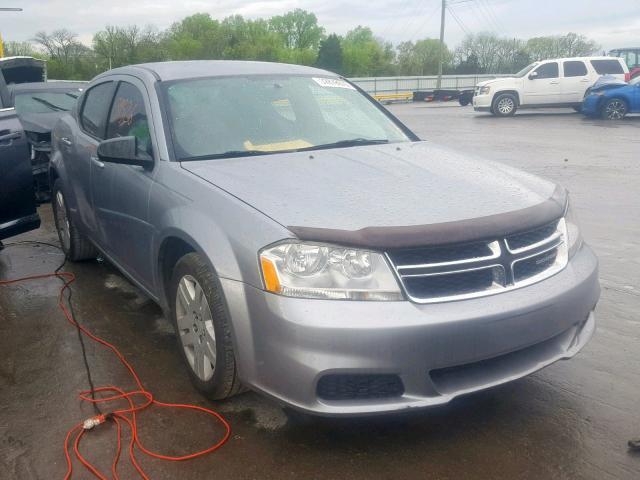 1C3CDZAB5EN154174 - 2014 DODGE AVENGER SE SILVER photo 1