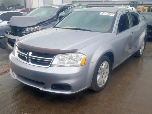 1C3CDZAB5EN154174 - 2014 DODGE AVENGER SE SILVER photo 2