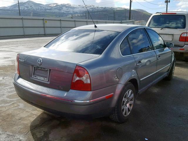 WVWPD63B73E363437 - 2003 VOLKSWAGEN PASSAT GLS GRAY photo 4