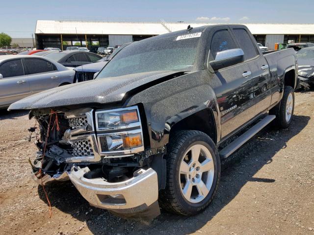 1GCRCREH4EZ354429 - 2014 CHEVROLET SILVERADO BLACK photo 2