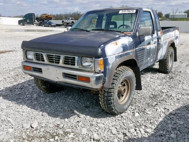 1N6HD16Y9PC378592 - 1993 NISSAN TRUCK KING BLUE photo 2