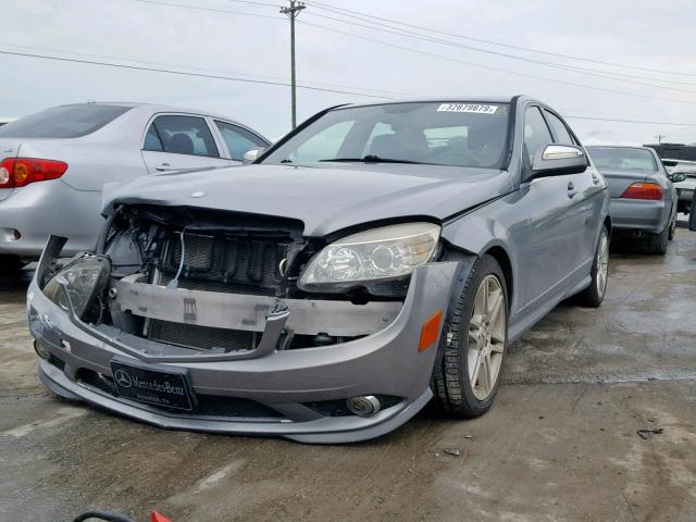 WDDGF56X58R026427 - 2008 MERCEDES-BENZ C 350 GRAY photo 2