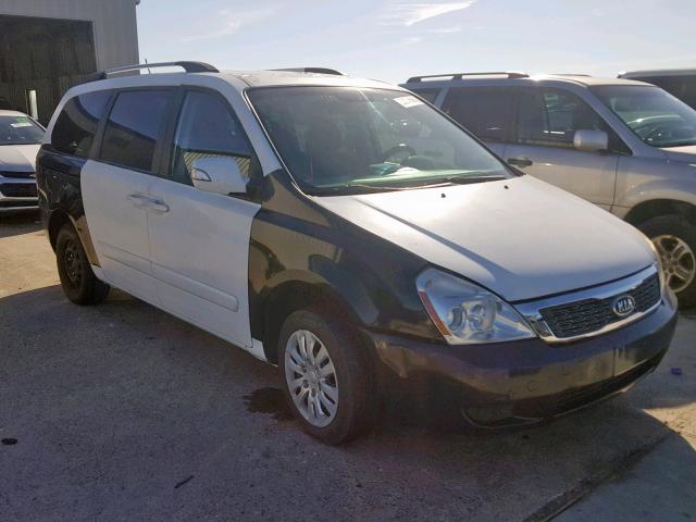 KNDMG4C74B6375970 - 2011 KIA SEDONA LX WHITE photo 1