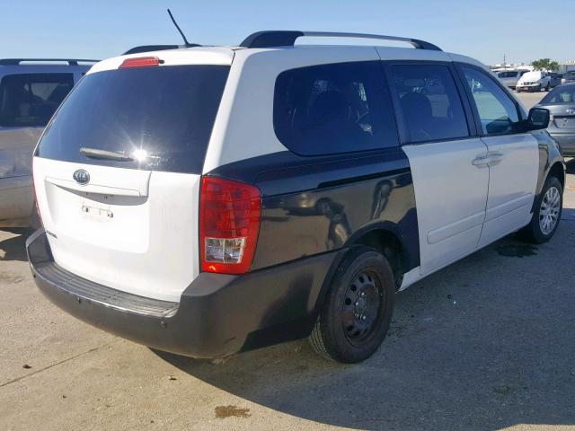 KNDMG4C74B6375970 - 2011 KIA SEDONA LX WHITE photo 4