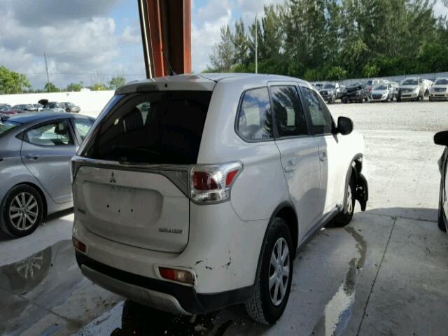 JA4AD2A37FZ007071 - 2015 MITSUBISHI OUTLANDER WHITE photo 4