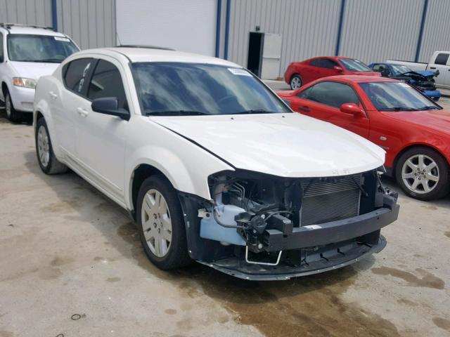 1B3BD4FB4BN516799 - 2011 DODGE AVENGER EX WHITE photo 1