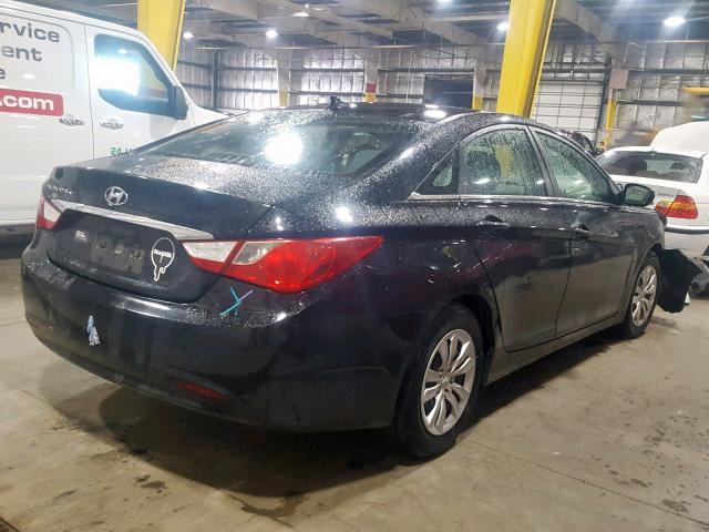 5NPEB4AC7DH545895 - 2013 HYUNDAI SONATA GLS BLACK photo 4