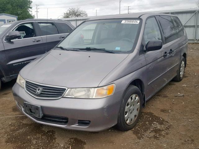 2HKRL1857YH525060 - 2000 HONDA ODYSSEY LX GRAY photo 2