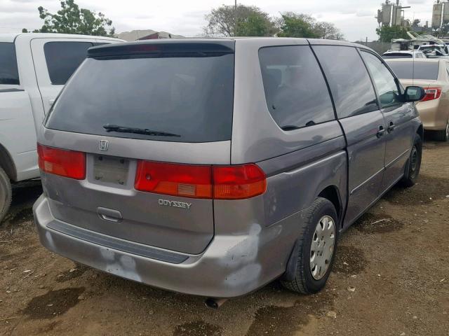 2HKRL1857YH525060 - 2000 HONDA ODYSSEY LX GRAY photo 4