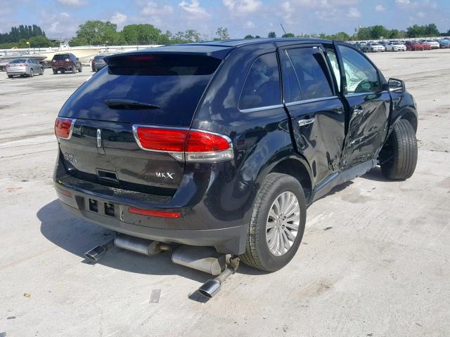 2LMDJ6JK6BBJ23255 - 2011 LINCOLN MKX BLACK photo 4