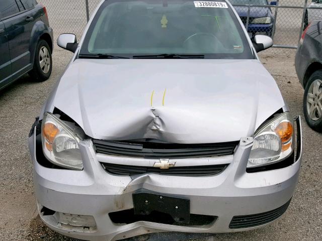 1G1AT58HX97266884 - 2009 CHEVROLET COBALT LT SILVER photo 7