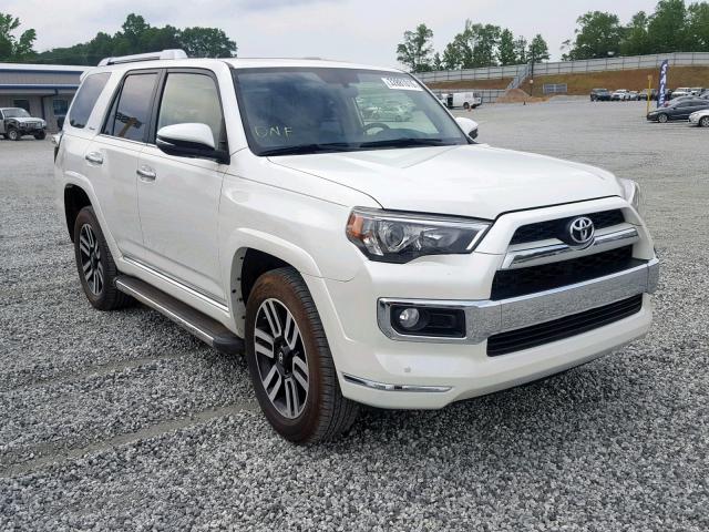 JTEBU5JR1J5490908 - 2018 TOYOTA 4RUNNER SR WHITE photo 1