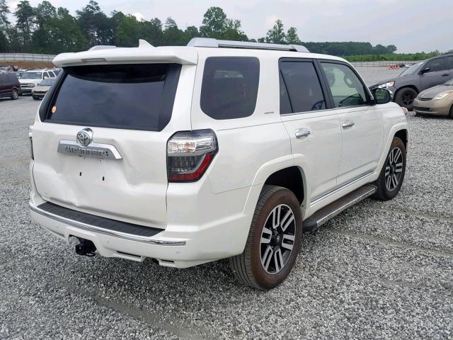 JTEBU5JR1J5490908 - 2018 TOYOTA 4RUNNER SR WHITE photo 4