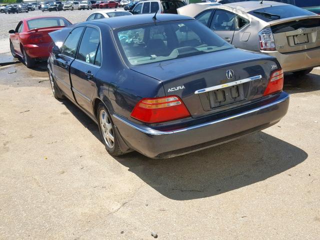 JH4KA96582C000941 - 2002 ACURA 3.5RL BLACK photo 3