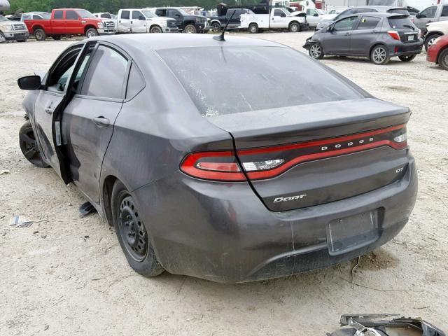 1C3CDFBB5FD374189 - 2015 DODGE DART SXT GRAY photo 3