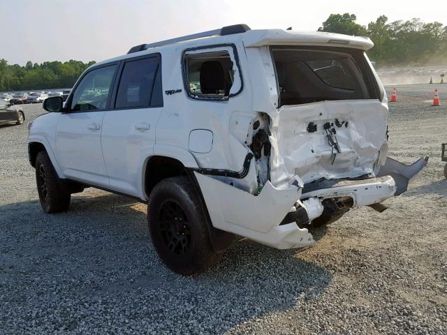 JTEBU5JR4F5274624 - 2015 TOYOTA 4RUNNER SR WHITE photo 3