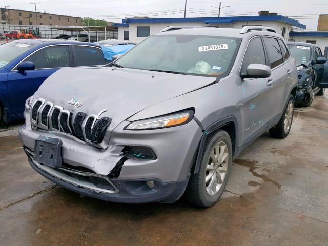 1C4PJLDB6FW690626 - 2015 JEEP CHEROKEE L GRAY photo 2