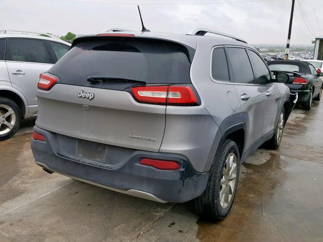 1C4PJLDB6FW690626 - 2015 JEEP CHEROKEE L GRAY photo 4