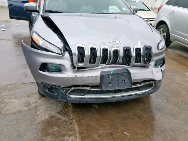 1C4PJLDB6FW690626 - 2015 JEEP CHEROKEE L GRAY photo 9