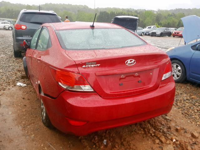 KMHCT4AE2GU158456 - 2016 HYUNDAI ACCENT SE RED photo 3