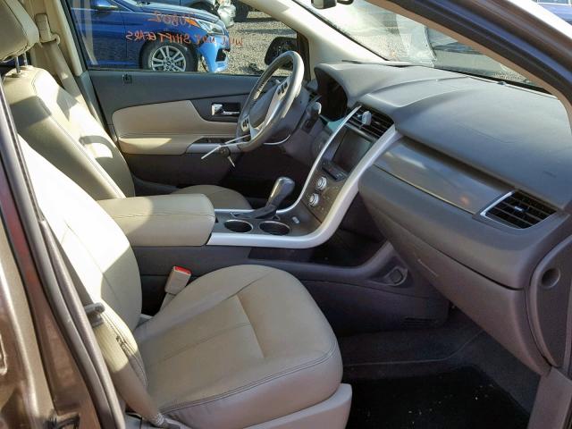 2FMDK3JC6DBC85647 - 2013 FORD EDGE SEL GRAY photo 5