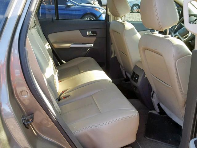 2FMDK3JC6DBC85647 - 2013 FORD EDGE SEL GRAY photo 6