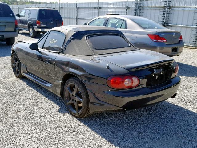 JM1NB353230312507 - 2003 MAZDA MX-5 MIATA BLACK photo 3